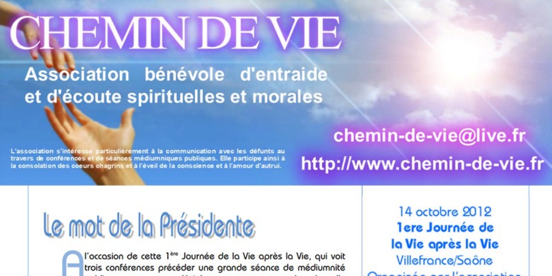 You are currently viewing Gazette de la Journée de la vie après la vie, 14.10.2012