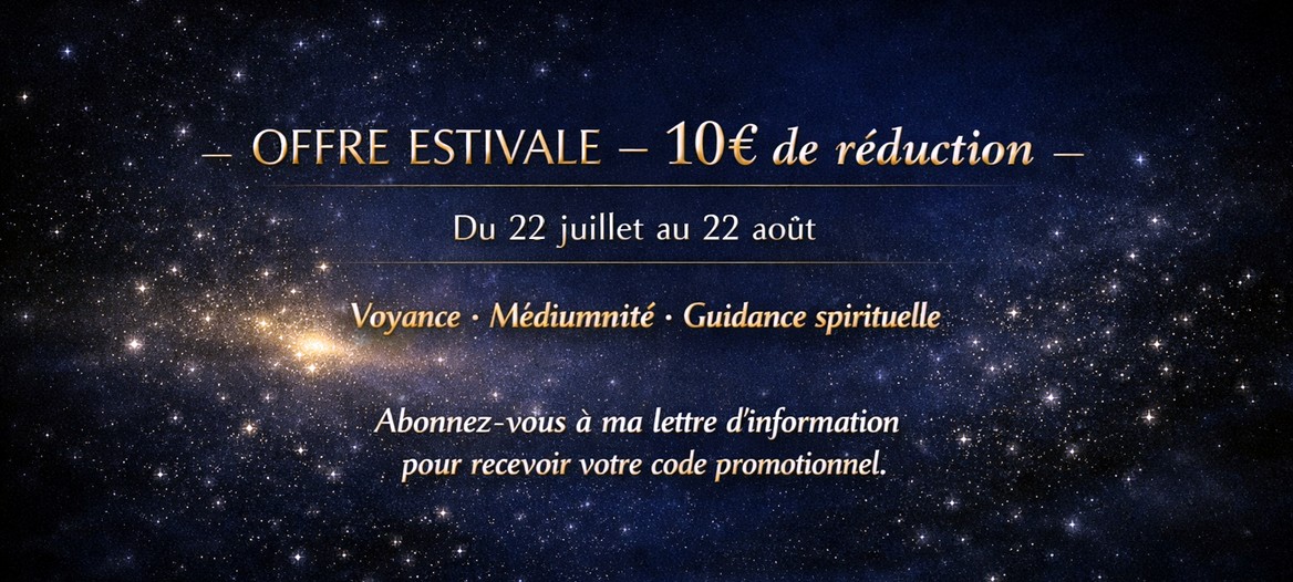 Code promo été 2026, 10€ offerts par Victor Maia, médium et voyant à Plouvien